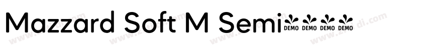 Mazzard Soft M Semi字体转换